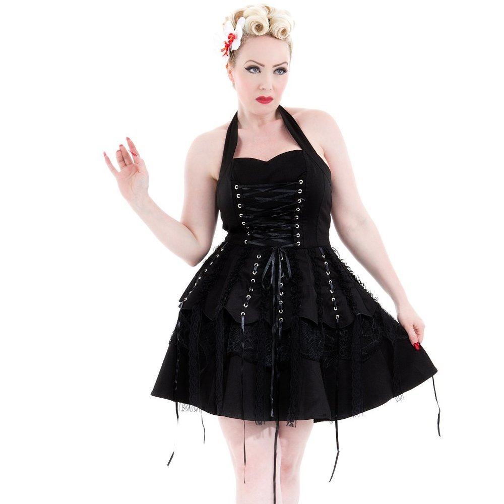 Hearts and Roses London Pretty Pirate Dress Goth Renaissance Faire sz 6 fairy